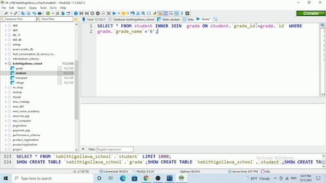 Data Base Task 10 | Write a Join Query Statement | 1st Year | Java Institute | Vihari Jayasuriya смотреть онлайн