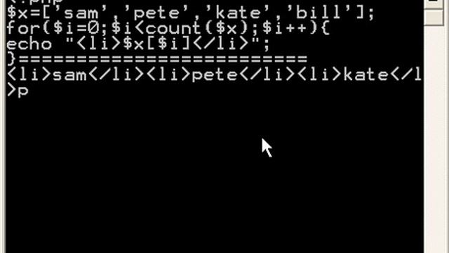 PHP Output in a cmd window for quick testing смотреть онлайн