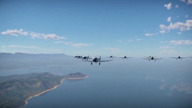 War Thunder Single Player Mission RAAF 75sqd defends Port Moresby смотреть онлайн