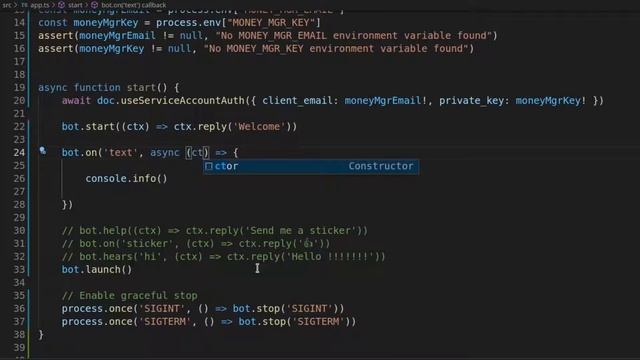 Работа с Google таблицами из NodeJs TypeScript смотреть онлайн