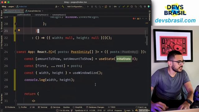 useWindowSize | Custom React Hooks смотреть онлайн