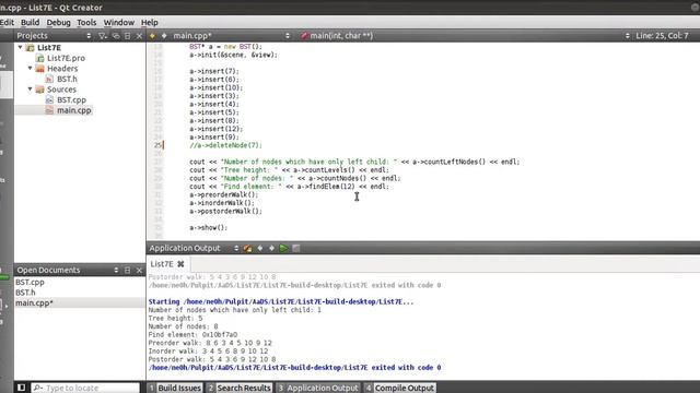 Binary Tree Visualization with Qt4 смотреть онлайн