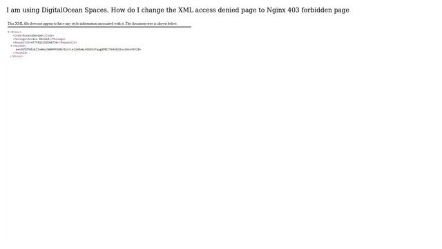DevOps & SysAdmins: Is it possible to change aws s3 access denied message with nginx 403 forbidden смотреть онлайн