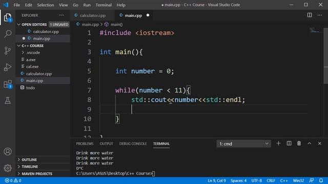 C++ Basics: While Loop смотреть онлайн