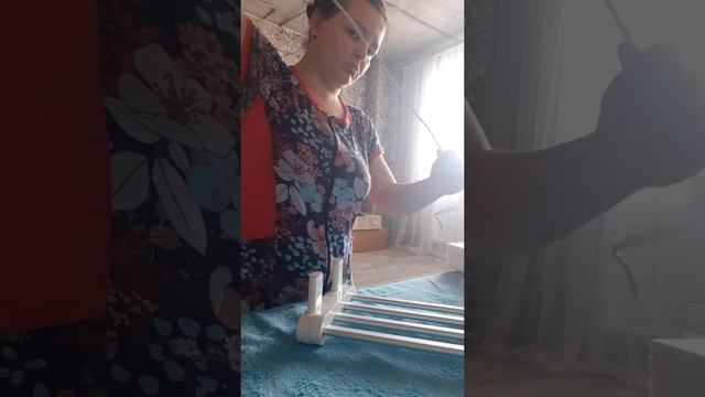 Распаковка электрического полотенца сушителя. AliExpress. монтаж без перфорации стен. смотреть онлайн