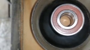 салярис, замена подшипника обводного ролика очень просто