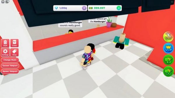 BURGER TYCOON INFINITE MONEY SCRIPT - Infinite GEMS #ROBLOX