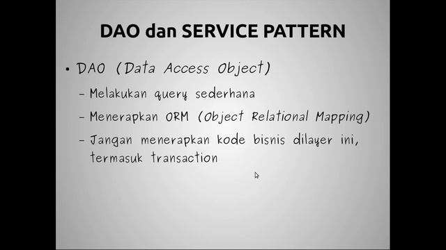 Review MVC, DAO dan Service Pattern смотреть онлайн