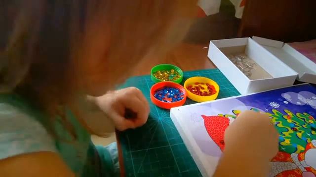 Аппликация из пайеток "Новогодняя сказка" от Lori смотреть онлайн