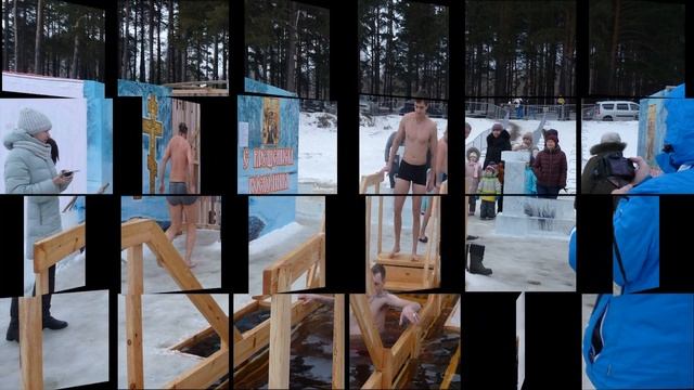 Крещенские купания в проруби в г. Чайковский смотреть онлайн