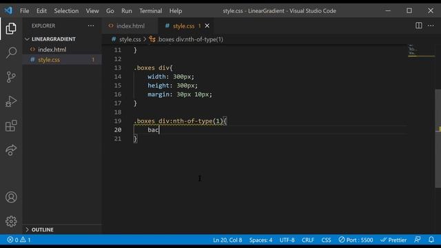 Applying Linear Gradient | CSS смотреть онлайн