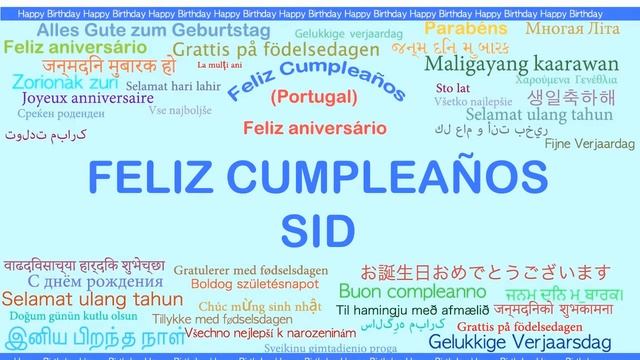 Sid Languages Idiomas - Happy Birthday смотреть онлайн