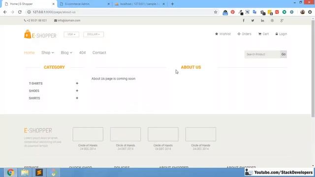#112 Make E-com Website in Laravel 5.6 / 5.7 | Work on Front end | Display CMS Pages смотреть онлайн