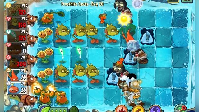 PvZ2 Frostbite Caves 19-22 by iPad Air 4 #plantsvszombies2 смотреть онлайн