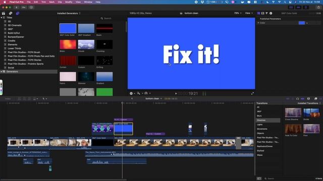 How to Add Color Background to Text in Final Cut Pro смотреть онлайн