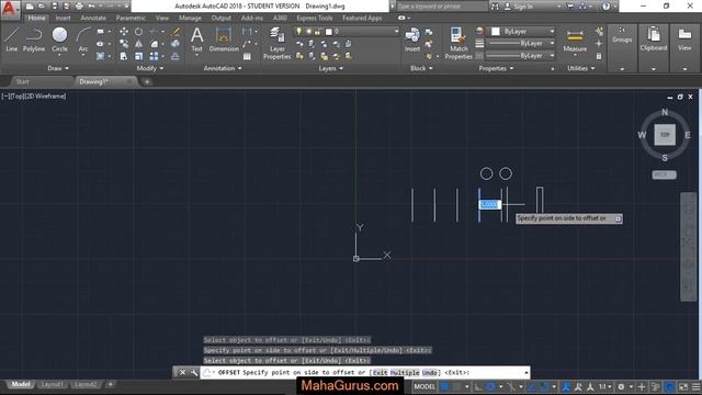 How To Use Offset In AutoCAD- Create Offset- Offset AutoCAD Tutorial