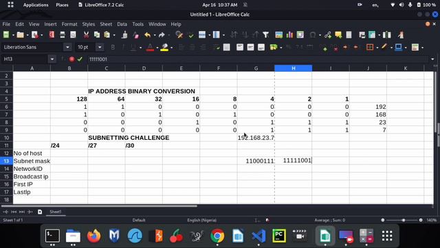 Converting ip address to binary and calculating host on network manually смотреть онлайн