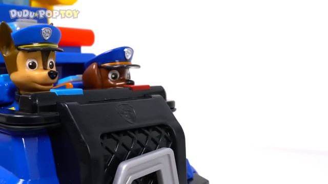 Paw Patrol Ultimate Rescue Police Cruiser! Defeat the villain Minions and the tank! #DuDuPopTOY смотреть онлайн