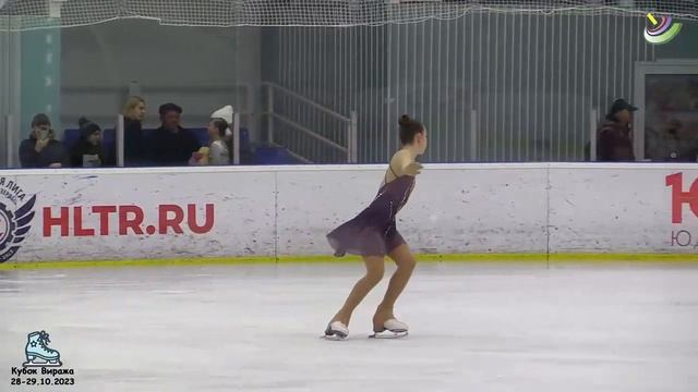 Сабитова Амина. Кубок Виража Казань 29 10 23. Юный фигурист смотреть онлайн