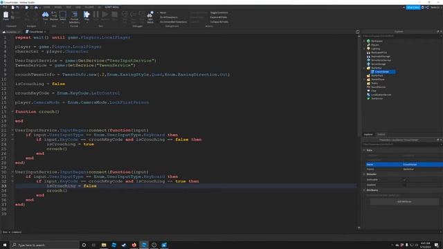How to make a crouch script in Roblox | First Person | In-Depth Beginner Tutorial 2021 смотреть онлайн