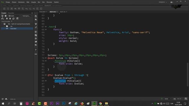 SASS ve SCSS Ders 9 Each, For ve While Kullanımı смотреть онлайн