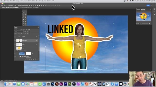 How To Combine Photoshop Layers For Scaling / Rotation Etc Tutorial смотреть онлайн