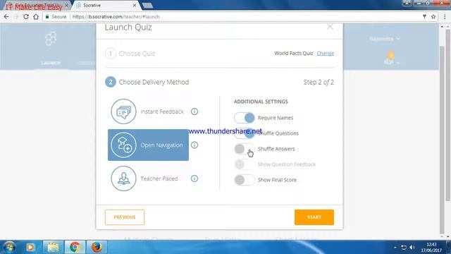 How to change open navigation in Socrative смотреть онлайн