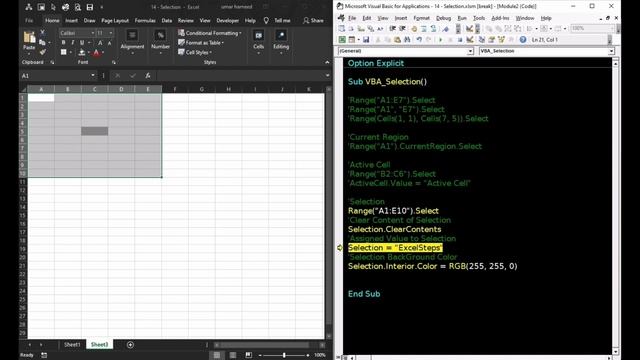 14 - VBA Selection | Current Region | FillDown | Insert, Delete or Hide a Row/Column or Rows/Column смотреть онлайн