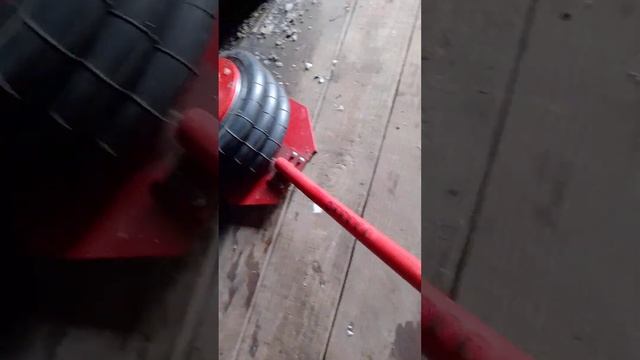###Подкатной пневматический домкрат######