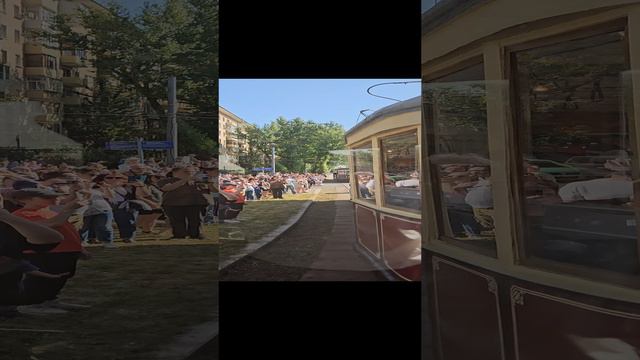 Парад трамваев на день города Москвы