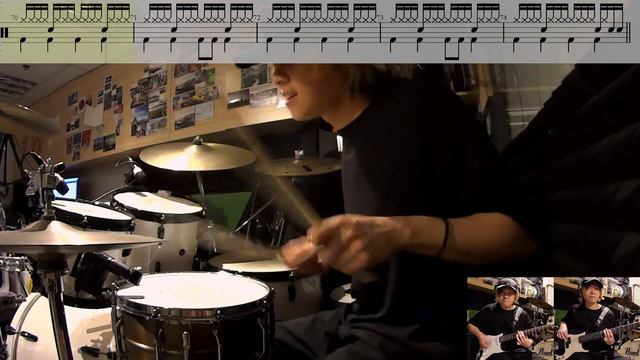 Everlong FOO FIGHTERS (DRUM TAB + PLAYALONG)