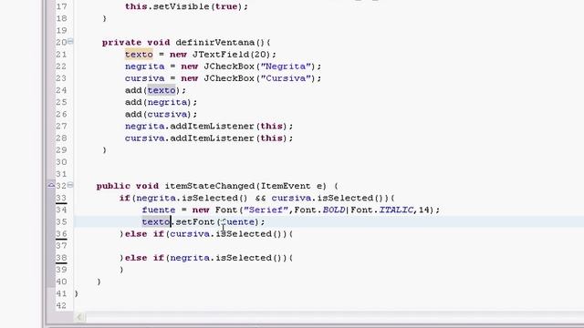 Tutorial Java en Español - Capitulo 22 - Fonts y JCheckBox Parte 2 смотреть онлайн