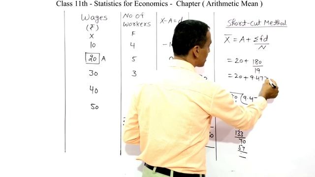 Arithmetic Mean - Measures of Central Tendency | Class 11 Economics | Statistics for Economics | смотреть онлайн