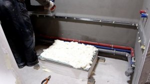 Установка акриловой ванны своими руками. Как установить акриловую ванную. Экран под ванну.