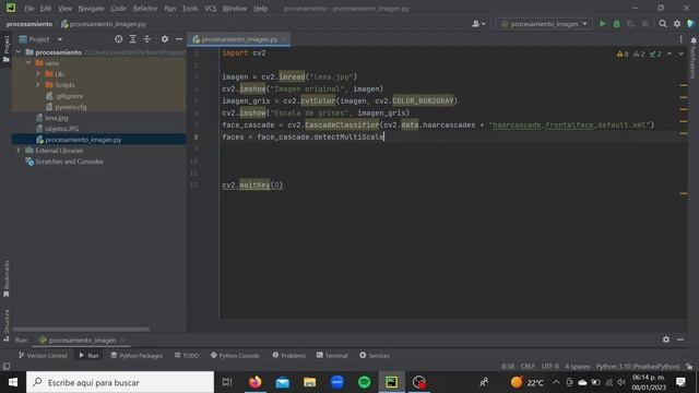 Python-OpenCv Detección de rostros en Cascadas (Haar Cascades) смотреть онлайн