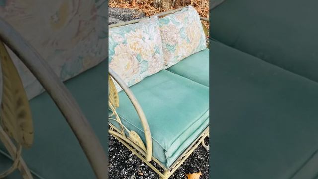 Vintage Salterini Wrought Iron Patio Furniture смотреть онлайн