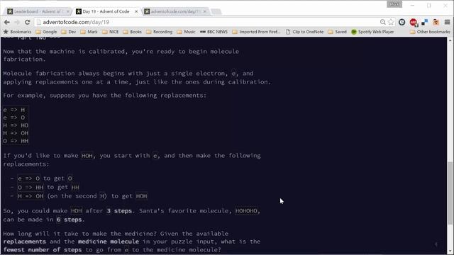 Advent of Code Day 19 - Mutating Molecules смотреть онлайн