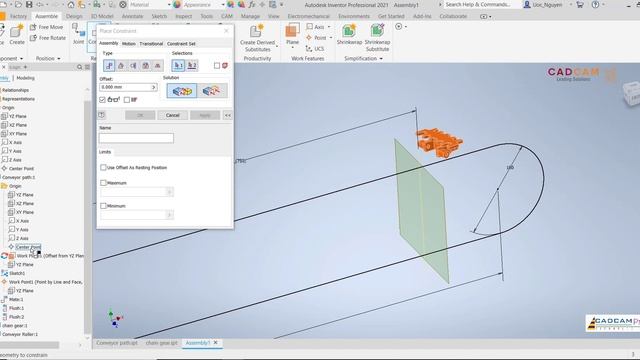 Inventor 2021 Tutorial #205 | Assembly Chain Belt Motion смотреть онлайн