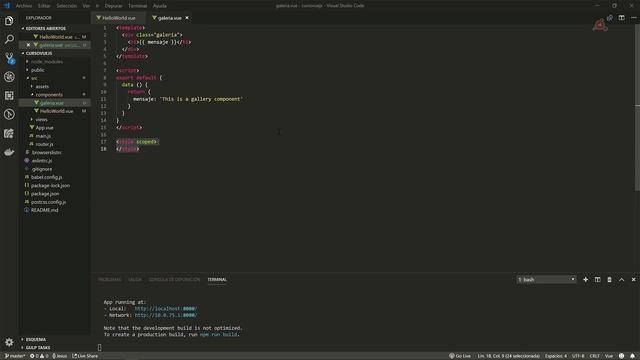 04.- Curso de Vue.js con el CLI 3. Crear e importar Componentes. смотреть онлайн