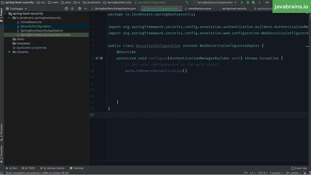 How to configure Spring Security Authentication - Java Brains смотреть онлайн