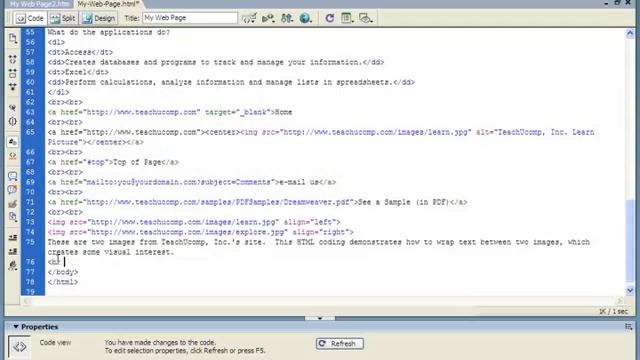 HTML Tutorial Stopping Text Wrapping Training Lesson 8.10 смотреть онлайн