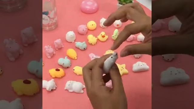 Набор сквиш игрушек 25 шт. Satkago Squishys Toy. Антистресс игрушка смотреть онлайн