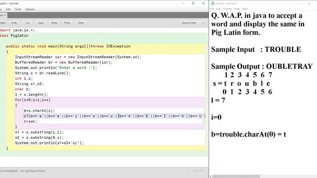 ? PIGLATIN WORD || CLASS 10 || JAVA || ICSE смотреть онлайн