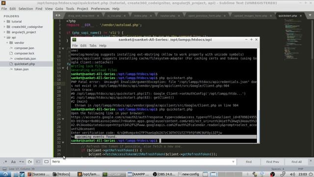 Google Calendar API Tutorial | Connect Calendar With PHP | Display And Add Events | 2019 смотреть онлайн