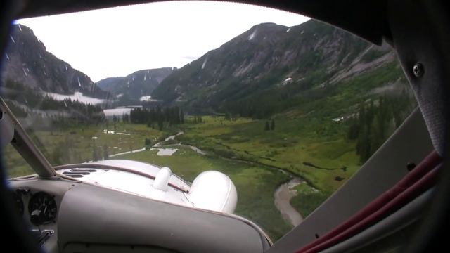 Island Wings float plane flight, Ketchikan, Alaska, mountian lake landing смотреть онлайн
