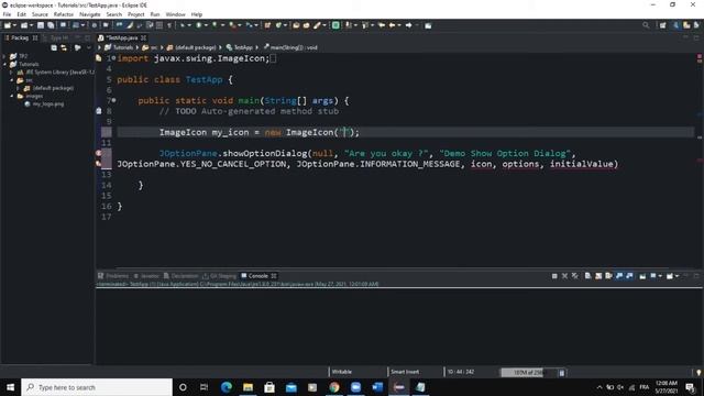 Java GUI Crash Course Tutorial #3 - showOptionDialog Box explained смотреть онлайн