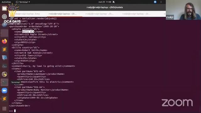 OCA Days 2021 - Raphaël Valyi: Odoo models XML import/export using xsdata to generate bindings... смотреть онлайн