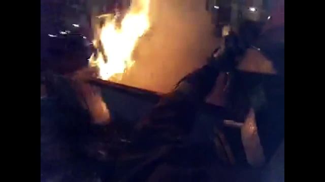 Тушение мусора. 27.01.2014 Щёлково смотреть онлайн