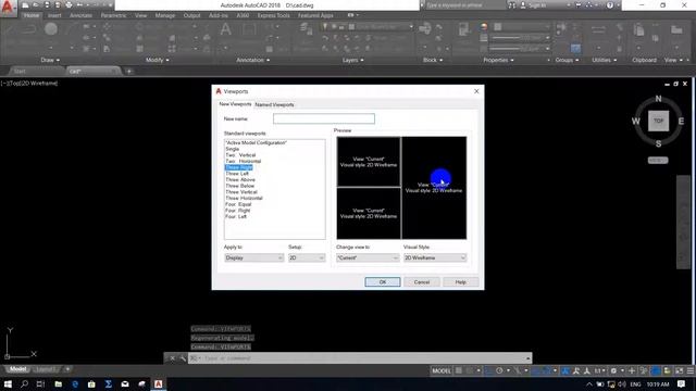 Command Viewports in Autocad 2017 смотреть онлайн