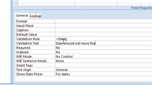 Date of Birth validation rule in ms access in hindi and english смотреть онлайн
